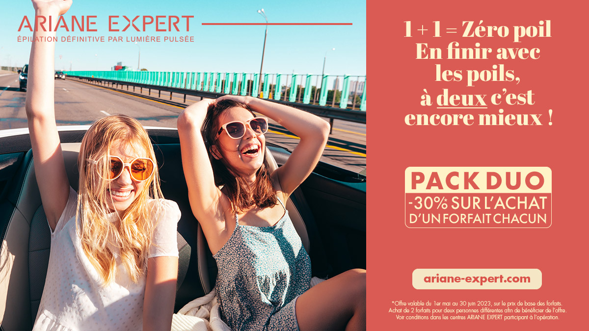 Pack Duo -30% sur l’achat d’un forfait chacun