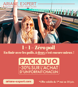 Pack Duo -30% sur l’achat d’un forfait chacun
